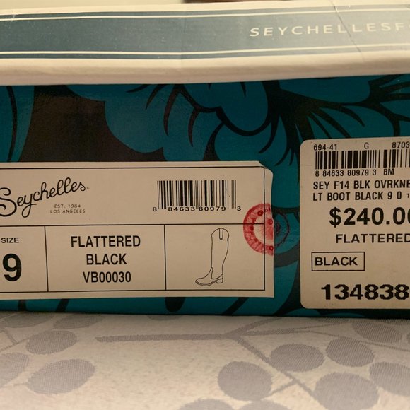 Tall Black Genuine Leather Boots | Seychelles - Picture 2 of 4